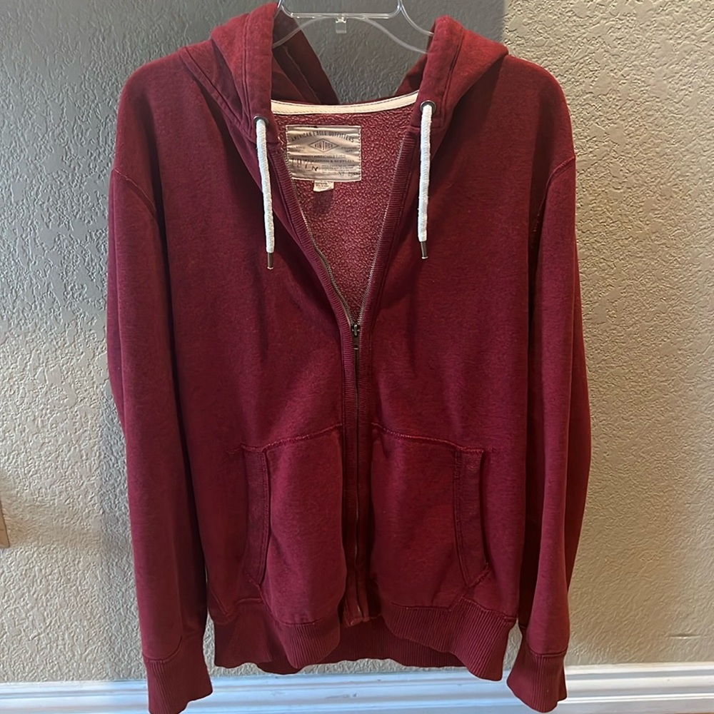 Unisex American Eagle red sweater jacket